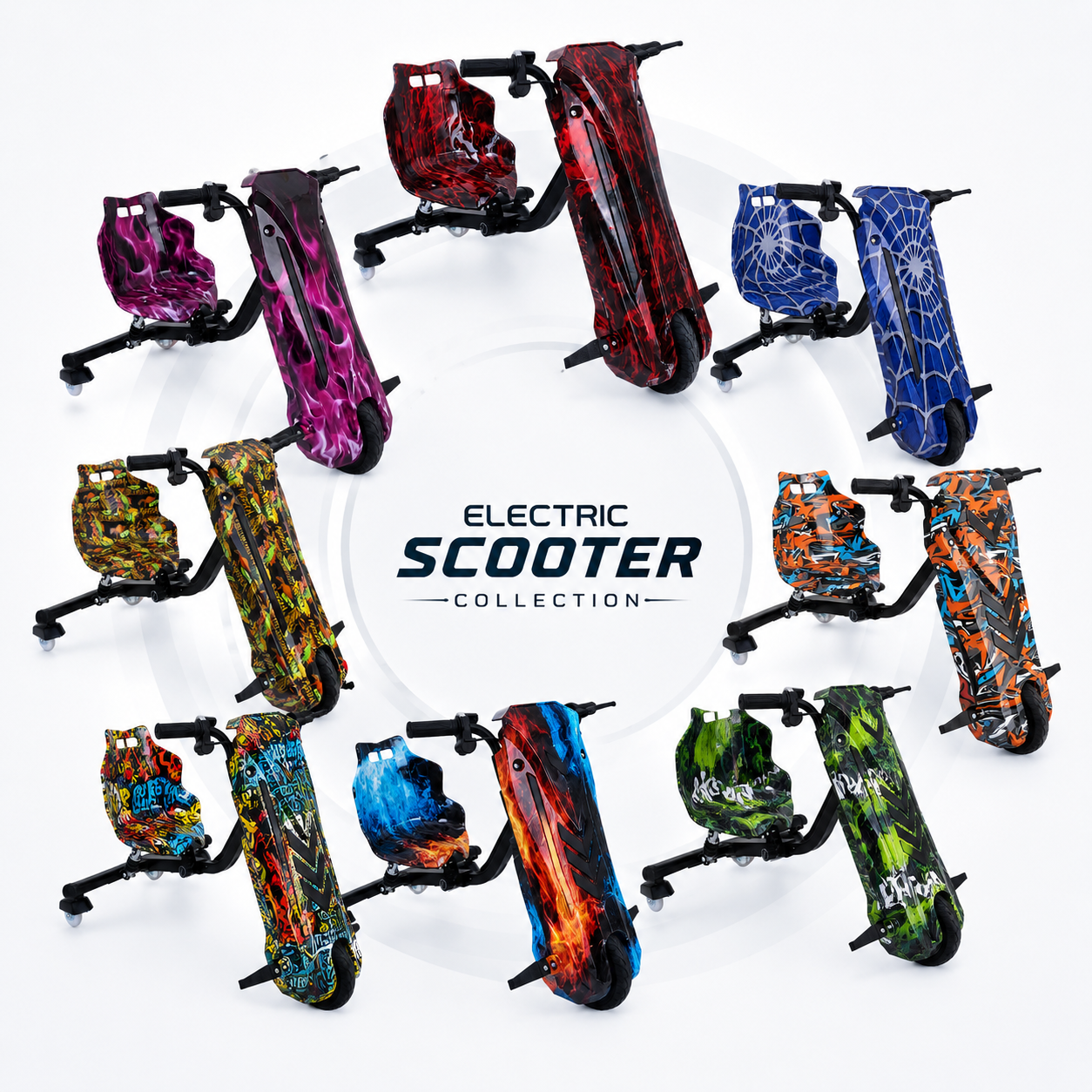 Electric drifting scooters