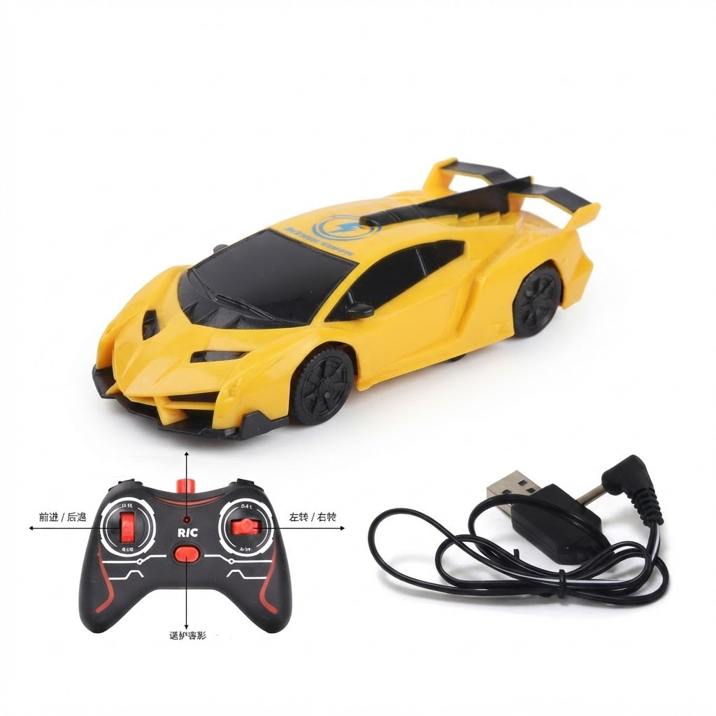Wall climbing remote control car