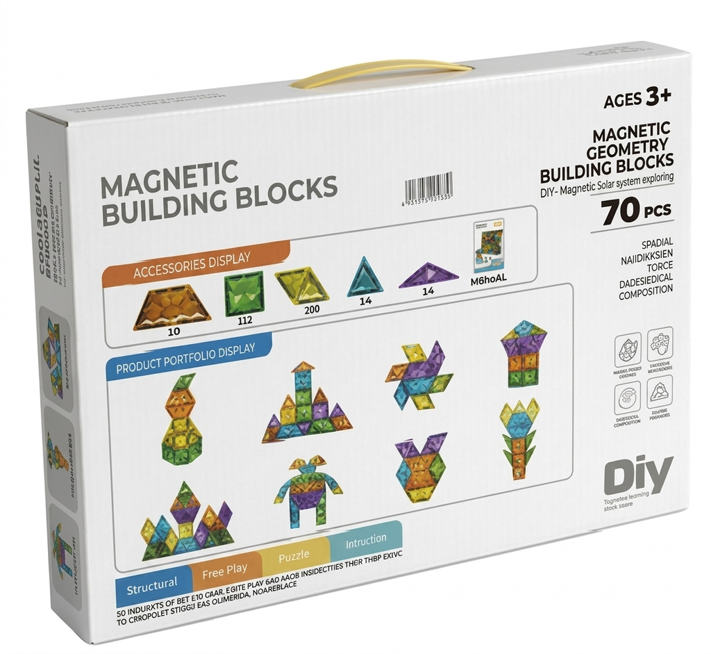 Build Big. Dream Bigger: 70-Piece Magnetic Creative Set