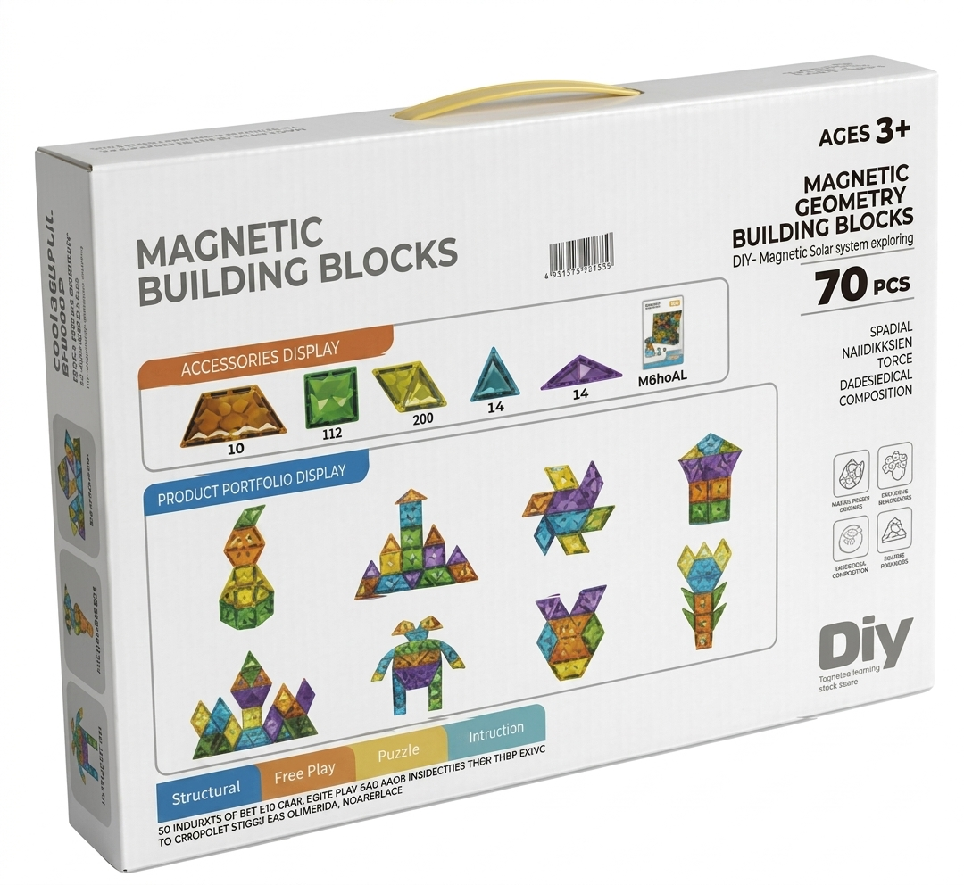 Build Big. Dream Bigger: 70-Piece Magnetic Creative Set