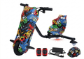 Ride on multi-colored electric scooter