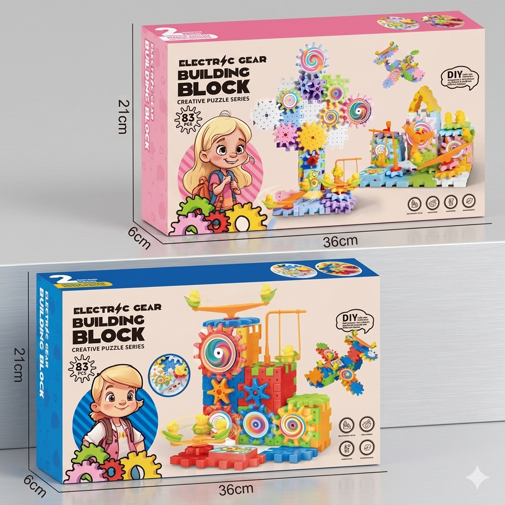 Gear Building Block STEM Set