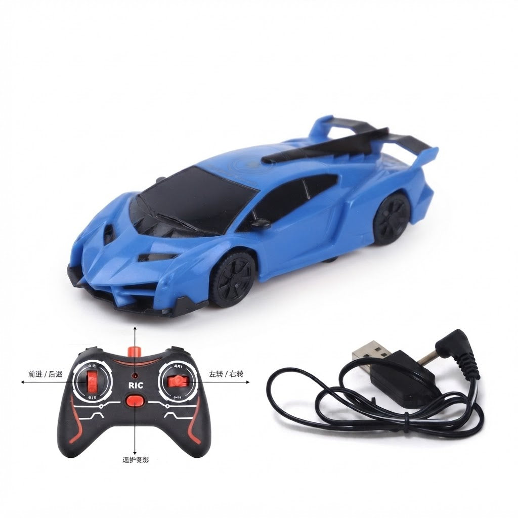 Wall climbing remote control car
