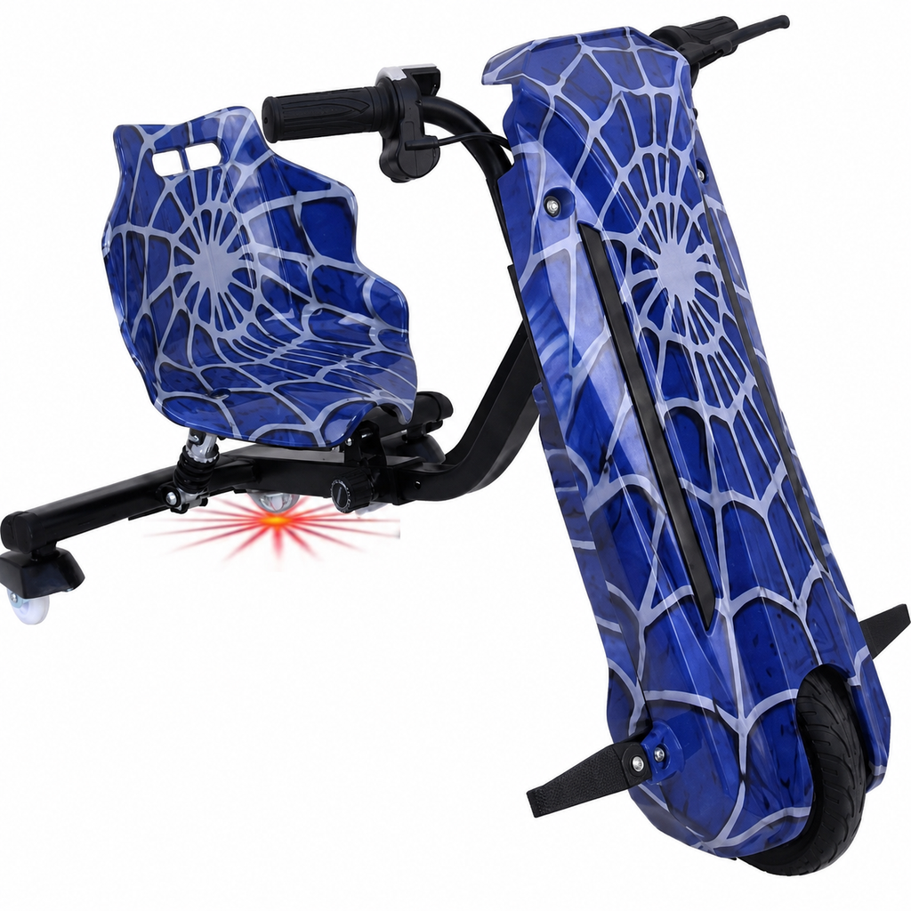 Blue spider man electric drifting scooter
