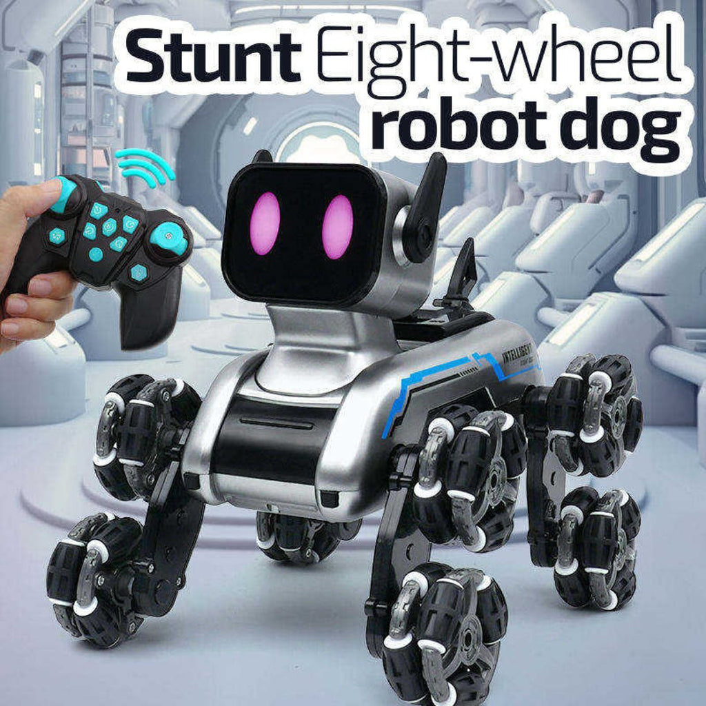 Stunt Eight-Wheel Robot Dog | Interactive Remote Control/Hand sensor