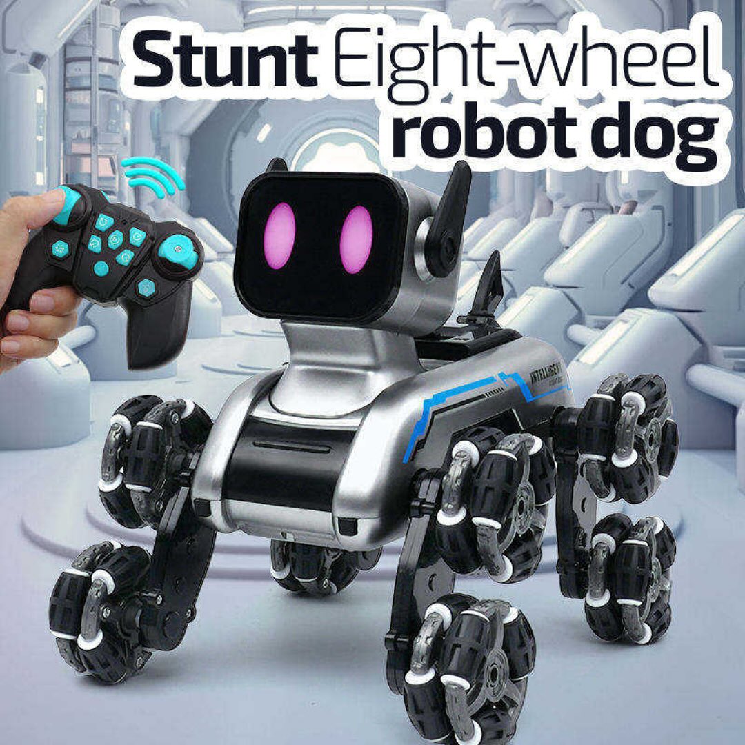 Stunt Eight-Wheel Robot Dog | Interactive Remote Control/Hand sensor
